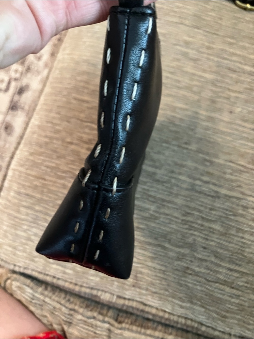 Express Black  Shoulder Bag with Contrast Stitching y2k - Picture 2 of 5